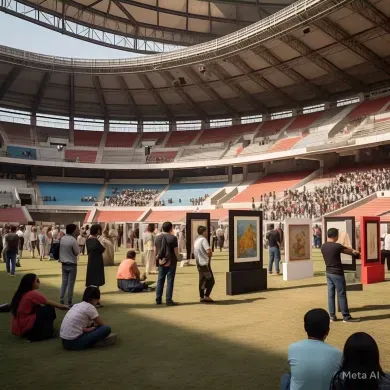 Pameran Seni Rupa di Stadion Patriot Ramai!